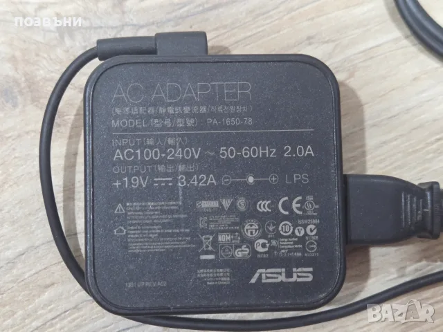 Оригинално зарядно за лаптоп Asus 65W 19V 3.42A PA-1650-78