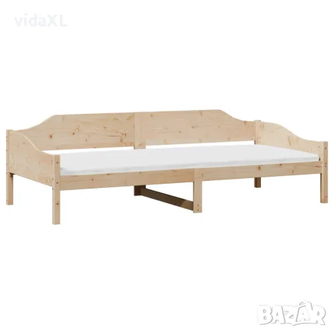 vidaXL Рамка за легло без матрак, 90x190 см, масивна чамова дървесина, снимка 3 - Спални и легла - 56148208