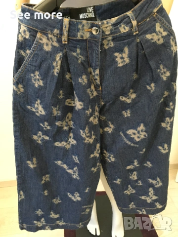 Love Mochino Jeans пеперуди и лого за дами IT40, снимка 2 - Дънки - 54352324