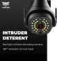 Vistrix соларна LED охранителна лампа и макетна CCTV камера с PIR сензор, IP65, черна, снимка 6