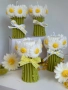 Декоративна соевасвещ “Букет маргаритки”, снимка 3