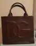 Дамска чанта в цвят бордо от еко кожа D&G, снимка 4
