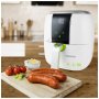 Фритюрник с горещ въздух Sencor SFR 5320WH, 1400 W, 3L, Бял/Зелен, снимка 4
