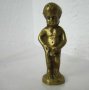пикаещо момче Брюксел фигура пластика статуетка метал, месинг/бронз,мосю пиш, снимка 3