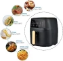 Фритюрник Silver Crest Air Fryer 8L 2400W Готвене без мазнина 8 програми Тъч дисплей, снимка 8