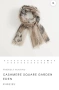QUIET LUXURY шал Friendly Hunting Cashmere Square Garden Eden 100% кашмир 200x70 см, снимка 9