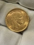 Златна монета 20 драхми 1884 година, снимка 1