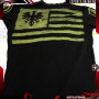 Мъжка тениска Affliction American Customs Black & Green Skull , снимка 1 - Тениски - 25975809