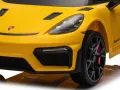 Porsche Spyder RS 12V – Детска акумулаторна кола, Жълта, EVA гуми, снимка 5
