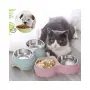 Двойна купичка за куче или котка - Три цвята - КОД 2988, снимка 1