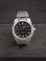 Мъжки автоматичен часовник Royal Oak Style – Черен циферблат, Стомана, Нов, снимка 1