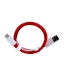 100% оригинален кабел за ONEPLUS original cable USB A to Type C 4A D301 1 m red bulk, снимка 3