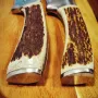Ловни масивни ножове с дръжки от еленов рог, снимка 2