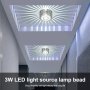 Вътрешна стенна декоративна LED лампа с многоцветен градиент, с дистанционно управление, снимка 4