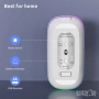 Uiosmuph Bluetooth мишка, ултра тунка, безшумна, RGB, снимка 1