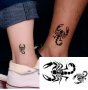 2 черни скорпиона Скорпион  временна татуировка татос татус Tattoo, снимка 4