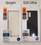 SPIGEN case LIQUID AIR за SAMSUNG S26 matte black, SPIGEN ULTRA HYBRID for SAMSUNG S26 crystal clear, снимка 1