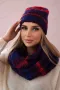 Дамски зимен комплект шапка и шал Zuzanna, 6цвята , снимка 2