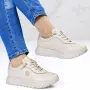 Дамски ежедневни обувки в бежаво модел: A18102-2 beige, снимка 5