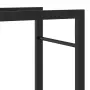 vidaXL Стойка за дърва за огрев, черен мат, 50x28x94 см, стомана, снимка 9