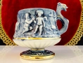 Порцеланова чаша Capodimonte,ангели,злато. , снимка 8