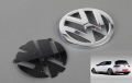 задна емблема сива хром  за VW Golf 7 MK7 110mm, снимка 4