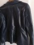 Дамско кожено яке тъмносиньо, снимка 5