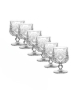Комплект от 6 бр. чаши за вино със столчета за елегантно сервиране, снимка 1 - Чаши - 44921343