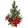 Коледна елха с украса-40 см./украсена коледна елха/изкуствена елха/елха, снимка 1
