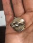 Неустоим стар сребърен пръстен с малахит, снимка 3
