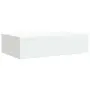 vidaXL Стенни рафтове с чекмеджета, 2 бр, бели, 40x23,5x10 см, МДФ, снимка 6