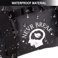 NEVR BREAK 42L Водоустойчива чанта - сак 50x25 см, черна, снимка 8 - Чанти - 42731376