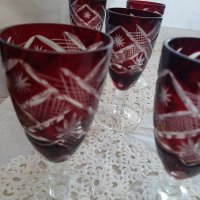 кристални чаши Винтидж колекция, снимка 1 - Чаши - 35563469