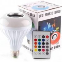 BLUETOOTH Музикална LED лампа / крушка Е27, снимка 3 - Аудиосистеми - 34926820