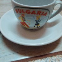 Чаши с чинийки 2 бр."България", снимка 3 - Арт сувенири - 31035165