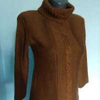 Вълнен пуловер / поло с плетеници "G.Point", снимка 2 - Блузи с дълъг ръкав и пуловери - 16305457