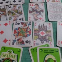 Стари Холандски карти season pomme verte groene appel, снимка 1 - Карти за игра - 34941735