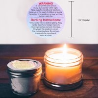 100 бр Внимание етикети за свещ свещи надпис самозалепващи лепенки стикери за ръчна изработка , снимка 1 - Други - 37472850