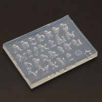 Малки букви азбука латиница за висулка колие силиконов молд форма за смола бижу и др арт, снимка 1 - Форми - 31583253