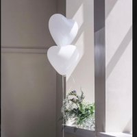 Балони -бяло сърце- 10бр, снимка 3 - Сватбени аксесоари - 44175441