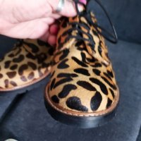 Ангилийски обувки от естествена кожа с косъм / "Office London"® , снимка 5 - Други - 29866726