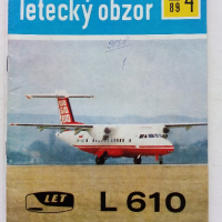 Антикварни   списания за авиация "Letecký obzor" - 1989 г., снимка 11 - Списания и комикси - 36501539