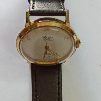 Рядък немски  позлатен мъжки часовник Voigt Atlantic  от 1950 г., снимка 8 - Други ценни предмети - 42535694