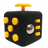 Играчка Fidget Cube, Антистрес, Пластмасова, Черно/Жълто, снимка 1 - Игри и пъзели - 39047236