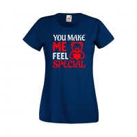 Дамска тениска Свети Валентин You Make Me Feel Special 2, снимка 5 - Тениски - 35649660
