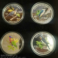Рядък сет Птиците на Фиджи 2007 Нова Зеландия сребро, снимка 2 - Нумизматика и бонистика - 44648125
