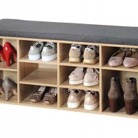 Немско качество! Шкаф за обувки с пейка и възглавница!, снимка 1 - Шкафове - 30328738