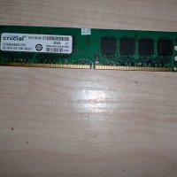 152.Ram DDR2 800 MHz,PC2-6400,2Gb,crucial.НОВ, снимка 1 - RAM памет - 31792188