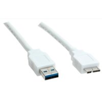 Кабел USB-A към Micro USB-A 3.0 Roline S3061 Бял USB-A to Micro USB-A M/M, снимка 1 - USB кабели - 31312526