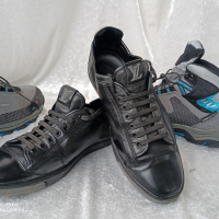 Limited Edition КАТО НОВИ LOUIS VUITTON® ORIGINAL LV TRAINER BLACK LEATHER SNEAKER 40 - 41, снимка 16 - Ежедневни обувки - 44572285